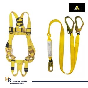 ARNÉS DE 3 ANILLOS + LINEA DE VIDA DOBLE – SEGPRO