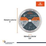 DISCO DIAMANTADO RIN TURBO 9 – TRUPER - MR Corporation Seguridad Industrial-02