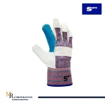 Guante carnaza TIGER Palma verde puño reforzado de Spro - MR Corporation Seguridad Industrial-01