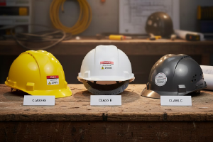 Casco de seguridad V-Gard MSA de color blanco